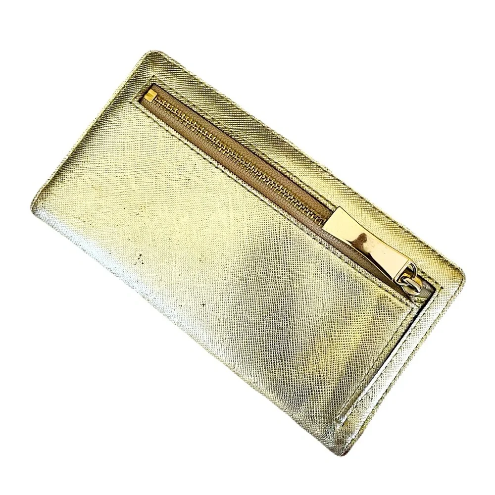Kate Spade Genuine Leather Gold Wallet